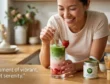 Strawberry Matcha Latte Recipe Pink Layered Drink