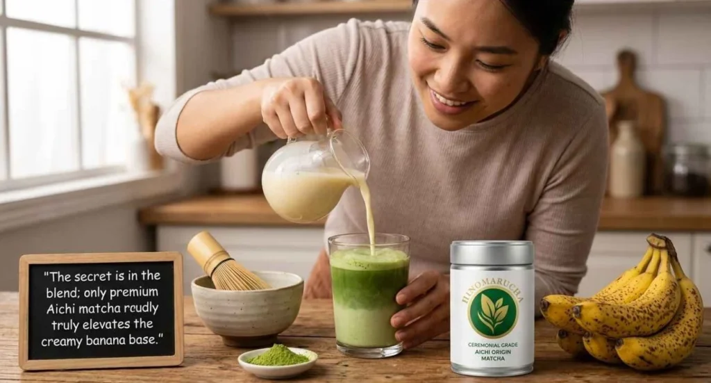 Banana Matcha Latte