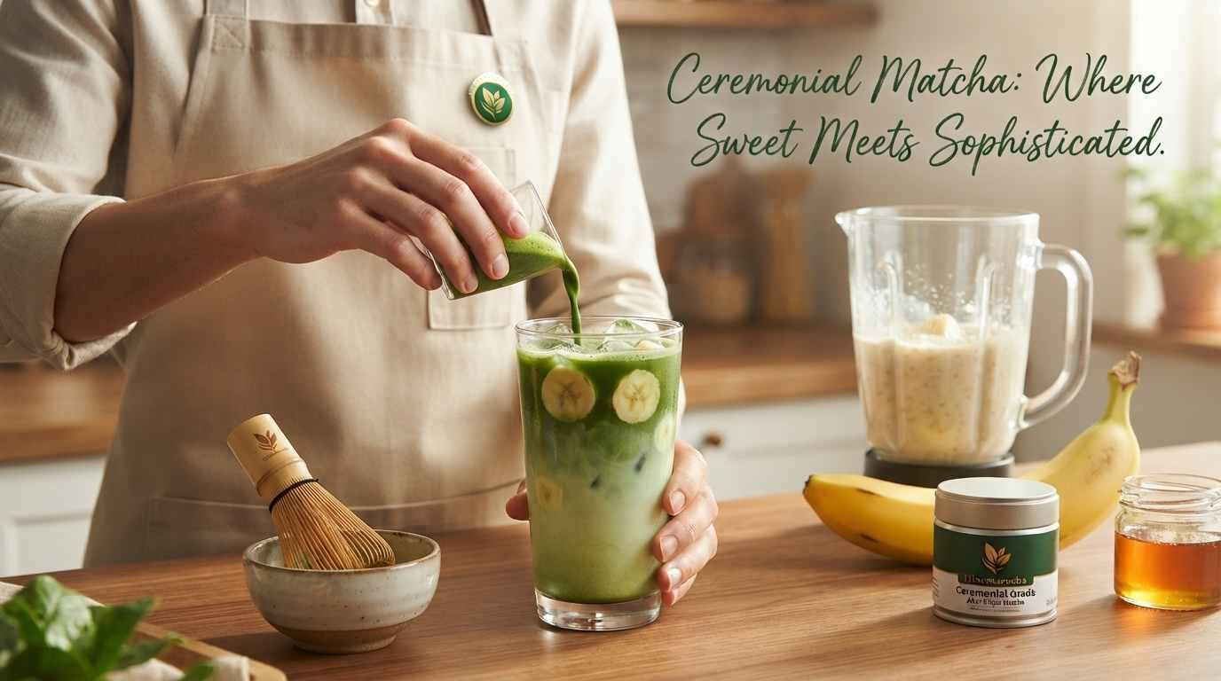 Variation 5 Iced Banana Matcha Latte (Everyday Version)